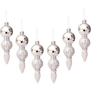 Boule de no&euml;l d&eacute;coration Pack de 6 pi&egrave;ces long de l'arbre de No&euml;l pendentif d&eacute;coration - Neuf