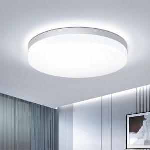 Plafonnier Led Rond 36w, 3600lm, 6500k, Luminaire Plafonniers &Eacute;tanche Ip44, &Eacute;clairage De Plafond Int&eacute;rieur Pour Salon, Chambre, Cuisine, Salle De Bain, &Oslash;23cm - Neuf
