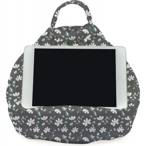 Coussin De Support Pour Tablette Fleurs Pour Tablettes, Liseuses, Smartphones Et Livres Avec Poche Pour Accessoires | Fabriqu&eacute; Au Royaume-Uni | Plus De 50 Designs - Neuf