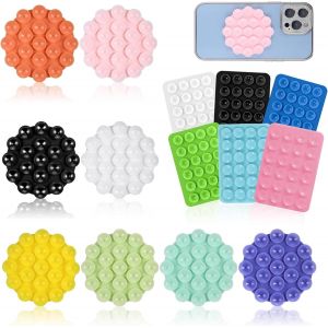 Ventouse pour t&eacute;l&eacute;phone portable, 14pcs Silicone Mobile Phone Holder Car Suction Cup, Multi-purpose Mobile Phone Holder, Car Holder, Suction Cup Holder (Mixed Colours) - Neuf