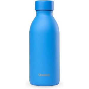 Qwetch - Bouteille Isotherme 500ml Vert Tilleul - Icon - Gourde Design Compacte Et &Eacute;l&eacute;gante Inox Recycl&eacute; - 24h Froid Et 12h Chaud - Etanche, Sans Bpa - Neuf