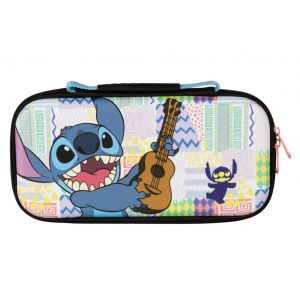 Housse de protection et transport console Nintendo Switch 2 - Disney Lilo et Stitch - Motif Stitch avec Guitare - Neuf
