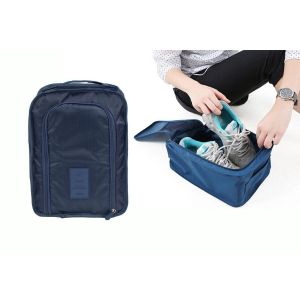 Sac De Rangement Pour Chaussures De Voyage R&eacute;sistant &Agrave; L'eau - Bleu Fonc&eacute; - Neuf