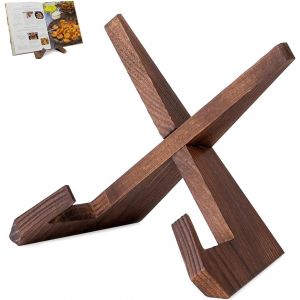 Support Livre De Cuisine Porte Livre De Recette En Bois Support Assiette Decorative Pour Afficher Des Recettes Livres Disques Cadres Photo - Neuf