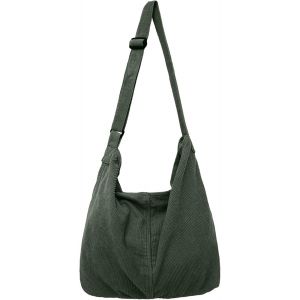 RFCBC-Sac fourre-tout unisexe décontracté sac à main grand sac à main sac à main sac à main en tissu tendance pour tous les jours, bureau/école/voyage, vert - Neuf