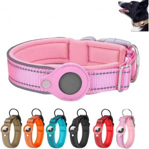 Eryi-Apple Tag Air Collier Chien, 35-45cm, Airtag Collier Chien, Collier Gps Pour Chien, Collier Petit Chien, Airtag Chien Pour Chien Airtag Réfléchissant Pour Petits Chiens De Taille Moyenne, Chats - Neuf