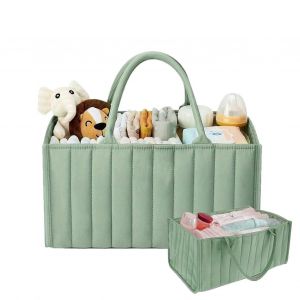 Panier A Langer Pour Bebe &iquest; Poignee Legere Et Etanche, Ideal Pour La Douche, La Chambre D'enfant, La Table De Chevet, La Salle De Bain Et Le Bureau. - Neuf