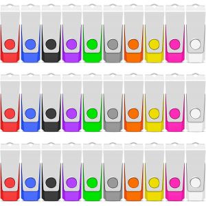 CMJAAGUR-Lot De 50 Cl&eacute;s Usb 1 Go - Usb 2.0 - Haute Vitesse - Multicolore - Rotate[M2165] - Neuf
