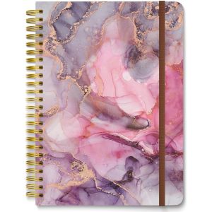 Eryi-Carnet De Notes À Spirale, Carnet De Notes À Couverture Rigide Pour Femmes, Format Moyen 6 X 8.4 Pouces, 160 Pages De Papier Épais, Carnet De Notes A5 Ligné Pour L'écriture, Le Travail. - Neuf