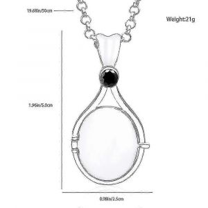 Collier Pendentif Coquillage Sir&egrave;ne - Sable Rouge Imprim&eacute; - Ouvrable Et Refermable - Cadeau Femme - Rouge Passion - Neuf