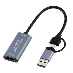 Carte d'enregistrement de jeux vid&eacute;o 4K compatible USB Type-C - Neuf
