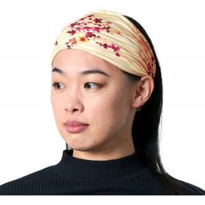 Tzf-Bandeau Cheveux Femme Bandana Soleil - Foulard Jersey Durable Avec Elastique Large Style Boheme Yoga Hair Pour L'&eacute;t&eacute; Beige Fleur - Neuf