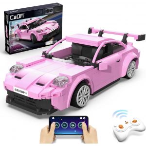 Jouets De Construction Rc Pour Filles Et Gar&ccedil;ons De 6 &Agrave; 12 Ans, Kit De Camion T&eacute;l&eacute;command&eacute; Rose Pour Projets Stem Et Activit&eacute;s &Eacute;ducatives - Neuf