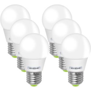 Lot De 6 Ampoules Led E27 3 W &Eacute;quivalent 30-40 W Ac12 V/Dc12-24 V Pour Jardin, Marine, Syst&egrave;me Solaire, &Eacute;clairage Int&eacute;rieur, - Neuf