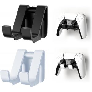 Kalanka-Support Manette, Porte Casque Mural Bureau Gamer Pour Ps4, Ps5, Xbox One, Switch Accessoires De Jeu Noir Et Blanc, 2 Pièces - Neuf