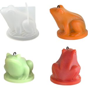Kalanka-1 Moule En Silicone 3d En Forme De Grenouille En Forme De Grenouille Pour Bougies, Savon, Chocolat, Décoration De Maison, Jardin - Neuf