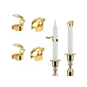 Kit d'extinction automatique de bougies, 4 pièces - Doré - Neuf