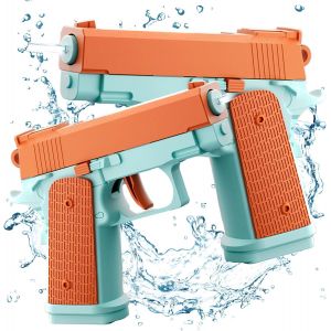 Pistolet A Eau Enfant,2 Pièces Mini Pistolets À Eau,Pistolet À Eau Puissant Pour Enfants,Pistolet À Eau En Plastique Pour Enfants,Pour La Piscine Extérieure Et La Plage - Neuf