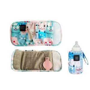 Chauffe-Biberon Portable Avec R&eacute;glage De Temp&eacute;rature Et Chargement Usb - Neuf