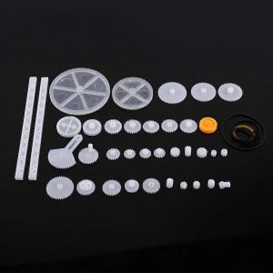 Engrenages en plastique Poulie Courroie Worm Kits Crown Gear Set Robot Moteur Jouet Pi&egrave;ces de bricolage (34 types) - Neuf