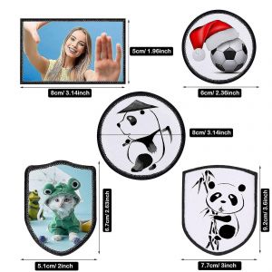 60pcs Sublimation Blanks Patches Tissu Iron-On Patch Blanks Réparation Blank Patches Pour Diy Chapeaux Shir (Haoyi)-Yuhao - Neuf