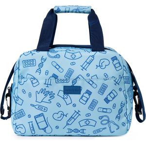 Sac Isotherme Repas Femme Pour Infirmieres, Glaciere Souple Isotherme Avec Compartiments + Sangle R&eacute;glable. Compatible Avec Bo&icirc;te &Agrave; Lunch Box | Aide Soignante Accessoires - Neuf