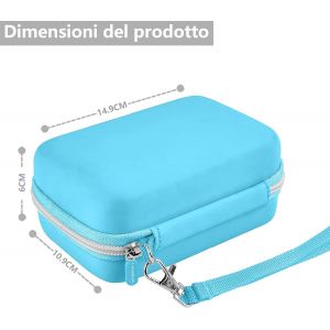 &Eacute;tui de Protection pour Appareil Photo num&eacute;rique, Compatible avec Kodak EKTAR H35, &eacute;tui de Protection pour Appareil Photo Compact, Eva Hard Case (&eacute;tui de Protection Uniquement) Bleu - Neuf