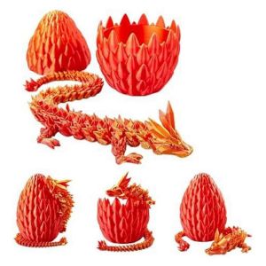 Oeuf de P&acirc;ques,12In Dragon Toy,Oeufs de Dragon avec Dragon &agrave; l'int&eacute;rieur,Or - Neuf