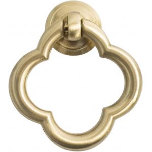 Poign&eacute;e de porte de placard en laiton style vintage, anneau de tiroir/meuble, 1,756 cm - Neuf