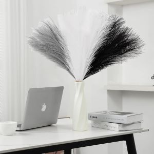 30 Pcs Pampas Sechees Decoration 55 Cm Herbe de La Pampa S&eacute;ch&eacute;es Herbes de Pampa Artificielles S&eacute;ch&eacute;es D&eacute;coration Fleur Sechees pour Boho Mariage,Decoration Maison (Trois Couleurs B) - Neuf