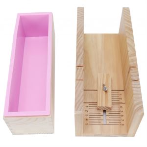 Hjlian Moule En Silicone 1200 Ml, Ensemble D'outils De Fabrication De Savon, Boite A Pain En Bois, Fournitures De Cuisine - Neuf