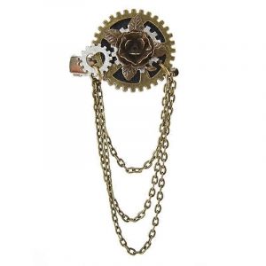 Broche En Métal Pin Revers Stick Pin Costume Cravate Broche Steampunk Pince À Cheveux Pour Femmes Hommes Manteau Chapeaux Bijoux Accessoire - Neuf
