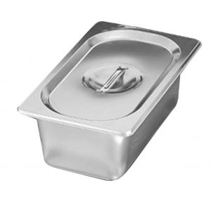 Ensemble De 2 Bols De Cantine Avec Couvercle, Bassine De Buffet En Acier Inoxydable, Mini-Brasero Pour S'mores, Plateau De Service, Bol De Cuisine - Neuf