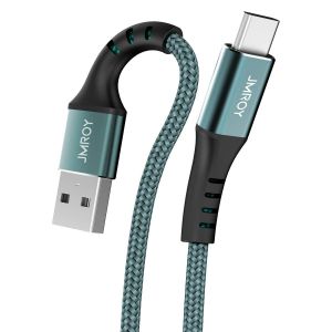 Thef-Câble Usb De Type-C Extra Long 3 M, En Nylon Tressé, Qc 3.0, Charge Rapide Compatible Pour Samsung Galaxy S22, S21, S20, S10, S9, S8 Plus, Note 10, 9, 8, Google Pixel, Lg, Sony Xperia Xz, Huawei - Neuf