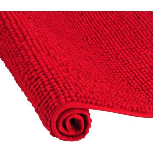 KAL-Tapis De Bain Absorbant Antidérapant 45 X 70 Cm Tapis De Sol Lavable En Machine Pour Bain, Douche Et Salle De Bain (Rouge) - Neuf