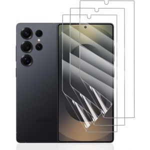 Samsung Galaxy S25ultra Hydrogel Film, 3 Pack Soft Tpu Transparent Scratch Resistant No Bubbles (Non-Tempered Glass) - Neuf