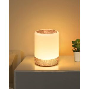 Lampe De Chevet De Table Tactile Dimmable, Avec 256 Couleurs Rvb Changement De Couleur Chaud Led Veilleuse Enfant, 2200mah Usb Rechargeable &Agrave; Piles Fonction M&eacute;moire Pour Chambre Salon - Neuf