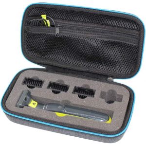 Travel Storage Carry Case Cover For Oneblade Qp2530/30 Qp2520/30 Qp2630/30 Hybrid Trimmer & Shaver - Neuf