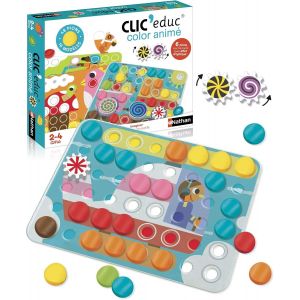Chenquansarl-Clic Educ Color Animé - Jeu D'apprentis Des Couleurs Avec Effets D'optiques Dès 2 Ans - Neuf