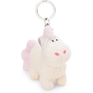 Kal-61901 Porte-Cl&eacute;s Motif Licorne Creamy Pink, 10 Cm, Blanc, Compagnon Fid&egrave;le Pour Sac &Agrave; Dos Ou Sac, Pour Petits Et Grands - Neuf