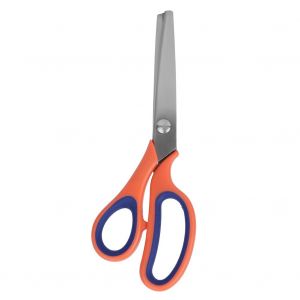 Ciseaux de couture et broderie a dents triangulaires de 5 mm en acier inoxydable, outil de decoupe de tissu - Neuf