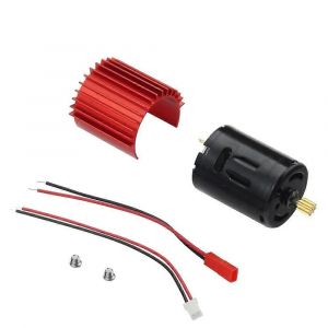 52000 tr/min MN WPL Upgrade Parts Moteur &agrave; grande vitesse 370 pour bo&icirc;te de vitesses &agrave; 2 vitesses et moteur WPL D12 - Neuf