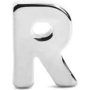 Kal-- Boucle D'oreille Unique Letter Argent. Initiale En Argent Sterling 925 Avec Finition Plaqu&eacute;e Rhodium. Fermoir &Agrave; Pression. Bijoux Pour Femme. Lettre A-Z. - Neuf