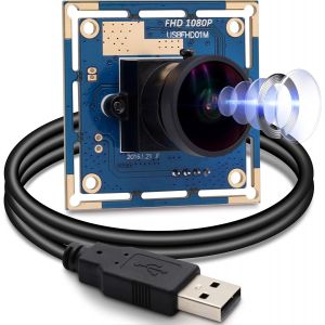Webcam Grand Angle 170 Degrés Fisheye Camera Usb Full Hd 1080P 30Fps Caméra Web Pour Linux/Windows/Android - Neuf