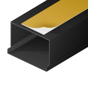 Goulotte &eacute;lectrique - EDO Solutions - EDO777768 - 60x40mm - 2m - Anthracite - PVC - Neuf