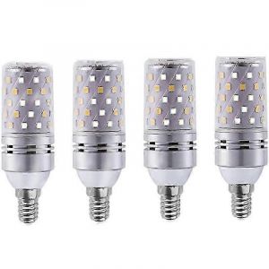 Ampoules Led E14 &Eacute;pis De Ma&iuml;s, Lot De 4 Ampoules Led E14/E27 12 W &Eacute;quivalent &Agrave; Une Ampoule Halog&egrave;ne De 100 W, Ampoule Edison Blanc Froid Ac 265 V, Lumi&egrave;re Neutre. - Neuf