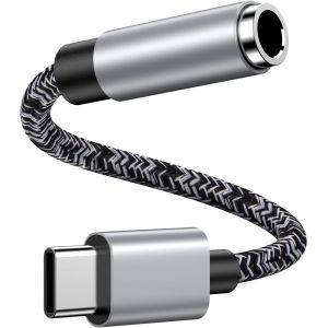 MEVRONISSHOP-Adaptateur USB C Jack 3.5mm, Type C vers AUX Adaptateur Ecouteur Audio Prise Jack USB C Casque pour Samsung Galaxy S25 Ultra S24 S23 FE S22 S21 A56 A55 5G A54 A53 A36 A35 A34 A17 A16 iPh - Neuf
