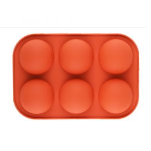 Lot De 4 Moules En Silicone Bruns En Forme De Demi-Cercle Pour Glace, Chocolat Et Gelée - Neuf