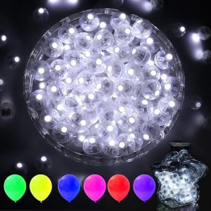 Lot de 120 ballons LED-Blanc chaud-Mini lumières LED-Pour fête d'anniversaire,mariage,Halloween,Noël - Neuf