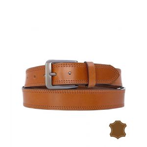 Ceinture En Cuir Camel Pour Homme - &Eacute;l&eacute;gance D&eacute;contract&eacute;e En Vachette V&eacute;ritable - Neuf